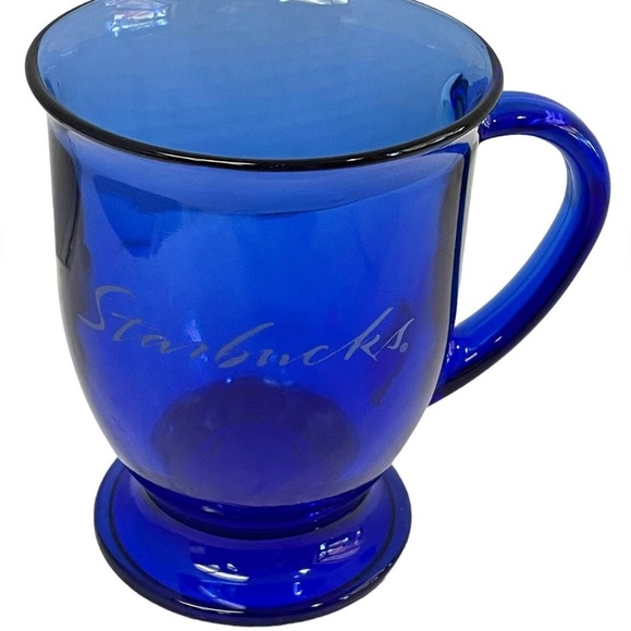 Starbucks Other - ANCHOR HOCKING STARBUCKS | Cup Cobalt Blue 12 oz Height 5"